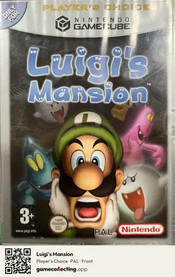 Luigi's Mansion Nintendo GameCube, PAL box front