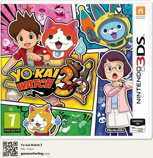 Yo-kai Watch 3 Nintendo 3DS, PAL box front