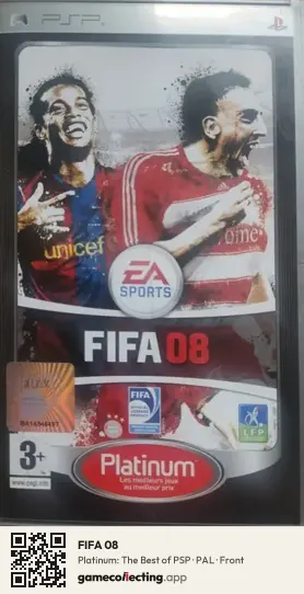 FIFA 08 PlayStation Portable, PAL box front