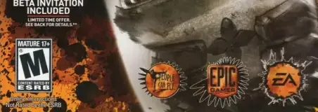 Bulletstorm, the ESRB box on its front