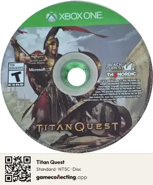 Titan Quest Xbox One, NTSC disc
