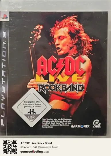 AC/DC Live: Rock Band PlayStation 3, Germany box front