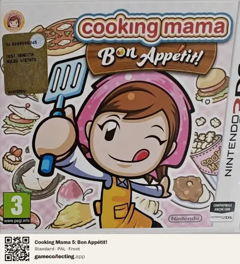 Cooking Mama 5: Bon Appétit! Nintendo 3DS, PAL box front
