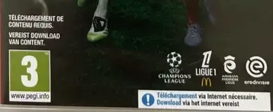 EA Sports FC 26, the PEGI square on its front