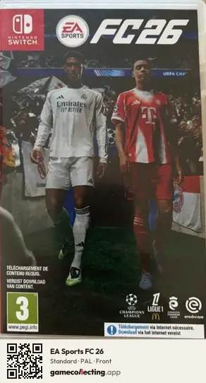 EA Sports FC 26 Nintendo Switch, PAL box front