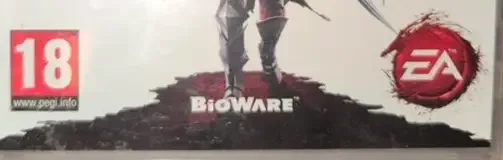 Dragon Age II, the PEGI square on its front