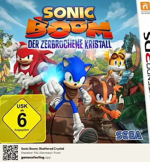 Sonic Boom: Shattered Crystal Nintendo 3DS, Germany box front