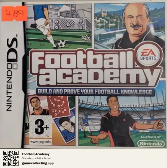 Football Academy Nintendo DS, PAL box front