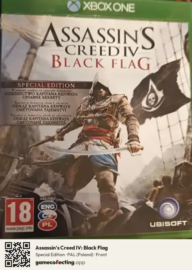Assassin's Creed IV: Black Flag Xbox One, Poland box front