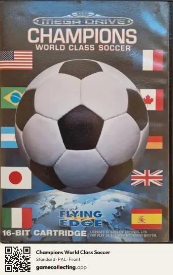 Champions World Class Soccer Sega Mega Drive / Genesis, PAL box front