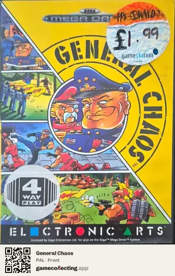 General Chaos Sega Mega Drive / Genesis, PAL box front