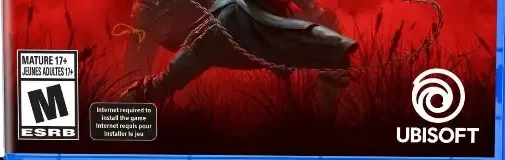 Assassin's Creed Shadows, the ESRB box on its front