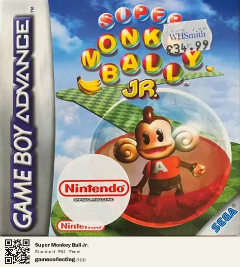 Super Monkey Ball Jr. Game Boy Advance, PAL box front