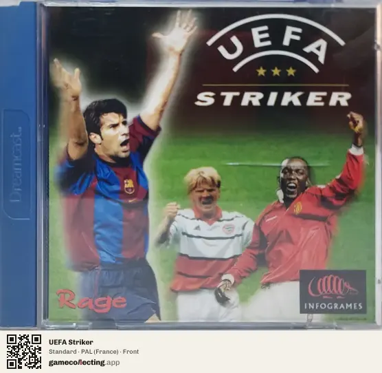 UEFA Striker Sega Dreamcast, France box front