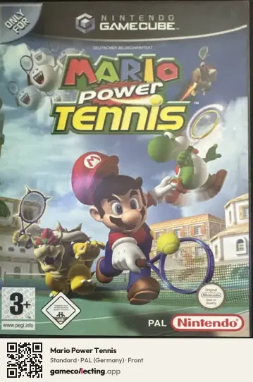 Mario Power Tennis Nintendo GameCube, Germany box front