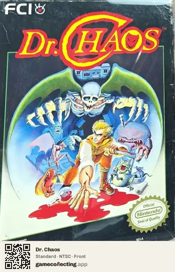 Dr. Chaos Nintendo Entertainment System, NTSC box front