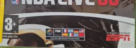 NBA Live 08, the PEGI square on its front