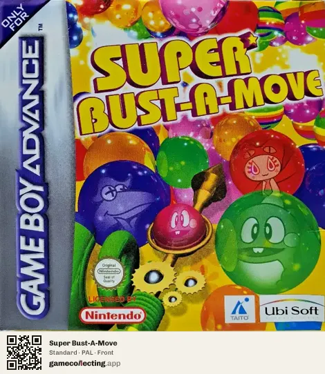 Super Bust-A-Move Game Boy Advance, PAL box front