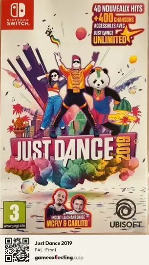 Just Dance 2019 Nintendo Switch, PAL box front