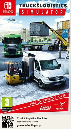 Truck & Logistics Simulator Nintendo Switch, PAL box front