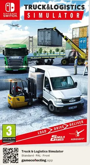Truck & Logistics Simulator Nintendo Switch, PAL box front
