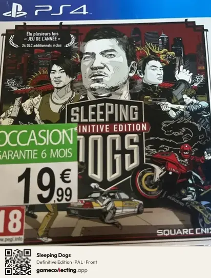 Sleeping Dogs PlayStation 4, PAL box front