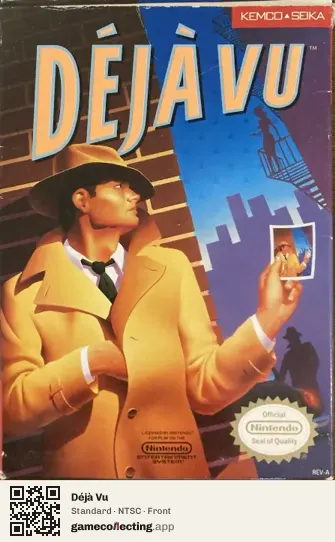 Déjà Vu Nintendo Entertainment System, NTSC box front