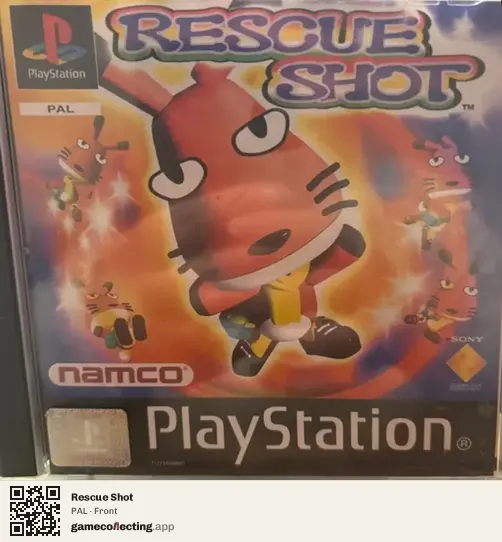 Rescue Shot PlayStation, PAL box front