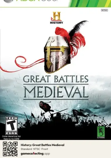 History: Great Battles Medieval Xbox 360, NTSC box front