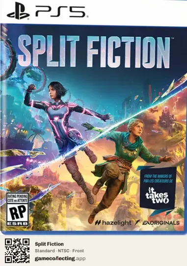 Split Fiction PlayStation 5, NTSC box front