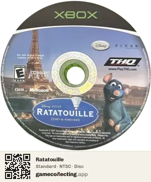 Ratatouille Xbox, NTSC disc