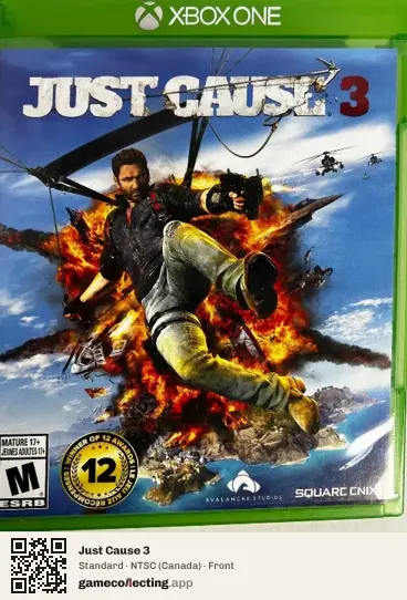 Just Cause 3 Xbox One, Canada box front