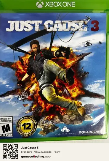 Just Cause 3 Xbox One, Canada box front