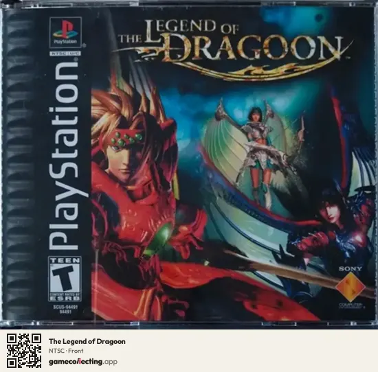The Legend of Dragoon PlayStation, NTSC box front