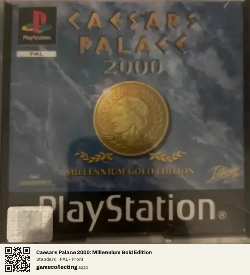 Caesars Palace 2000: Millennium Gold Edition PlayStation, PAL box front