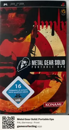 Metal Gear Solid: Portable Ops PlayStation Portable, Germany box front