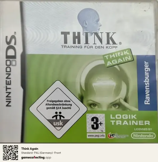 Think Again Nintendo DS, Germany box front