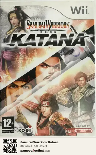 Samurai Warriors: Katana Nintendo Wii, PAL box front