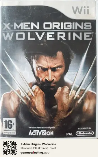 X-Men Origins: Wolverine Nintendo Wii, France box front