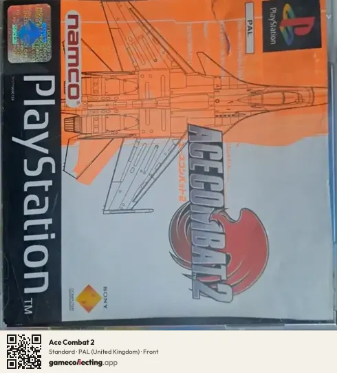 Ace Combat 2 PlayStation, United Kingdom box front