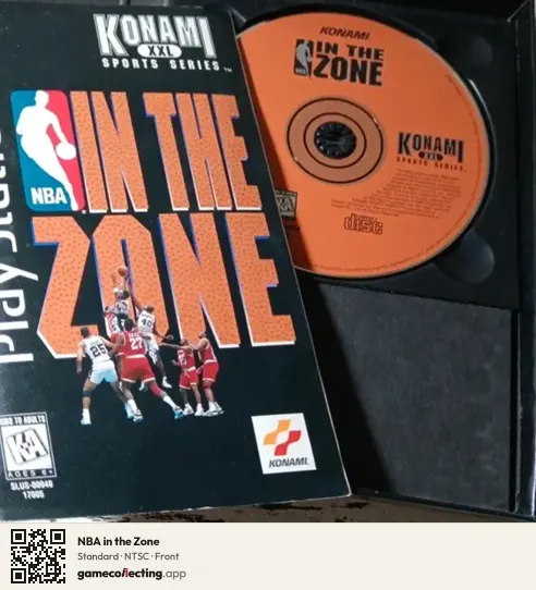 NBA in the Zone PlayStation, NTSC box front