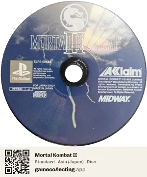 Mortal Kombat II PlayStation, Asia disc