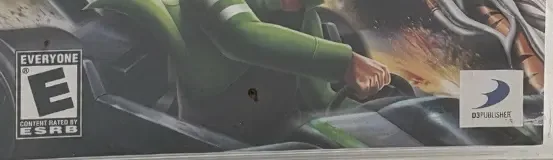 Ben 10: Galactic Racing, the ESRB box on its front