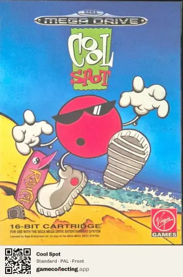 Cool Spot Sega Mega Drive / Genesis, PAL box front