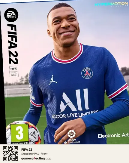 FIFA 22 PlayStation 5, PAL box front
