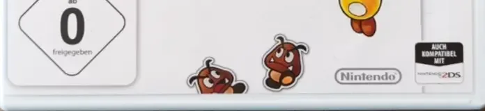 Mario & Luigi: Paper Jam, the USK square on its front