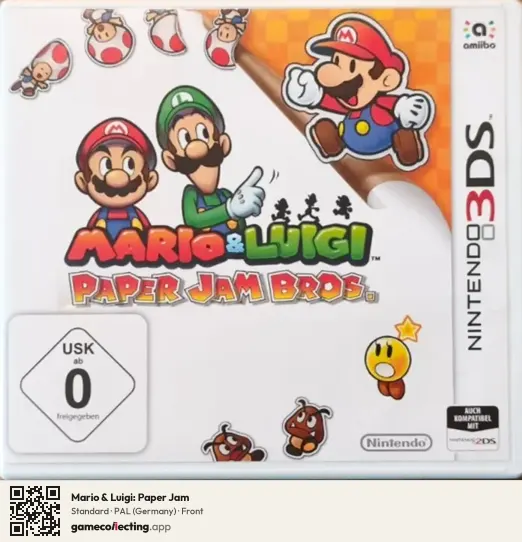 Mario & Luigi: Paper Jam Nintendo 3DS, Germany box front