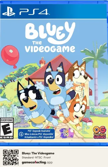 Bluey: The Videogame PlayStation 4, NTSC box front