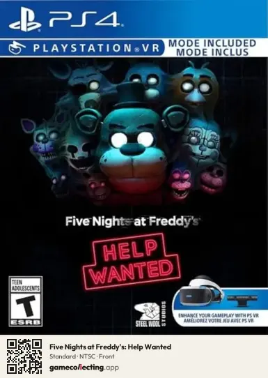 Five Nights at Freddy's: Help Wanted PlayStation 4, NTSC box front