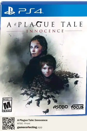 A Plague Tale: Innocence PlayStation 4, NTSC box front